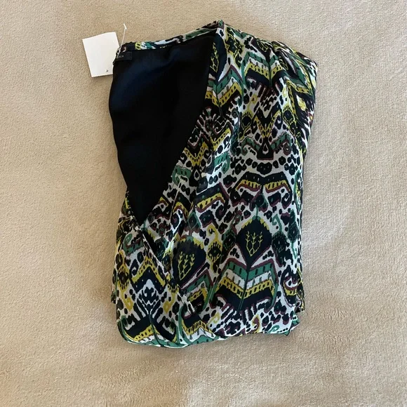 Ikks Women V-Neck Short Sleeve Dress - Size 36 - Picture 13 of 14